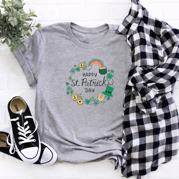 Happy St Patrick's Day Shirt, St Patrick's Day Shirt, Lucky Shirt, Gnome Shirt - Picture 1 of 2
